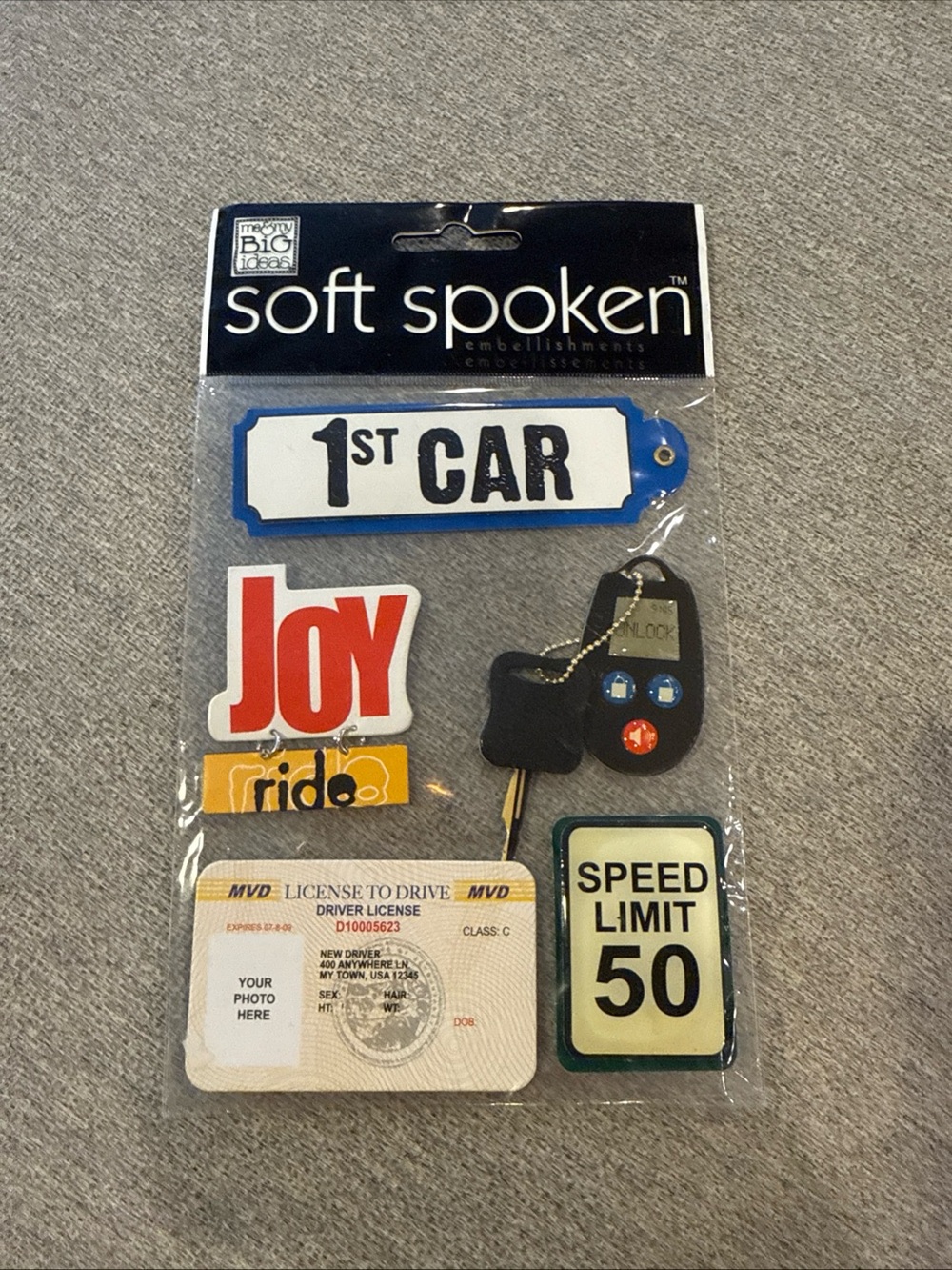 Soft Spoken Scrapbooking Stickers First Car Drivers License